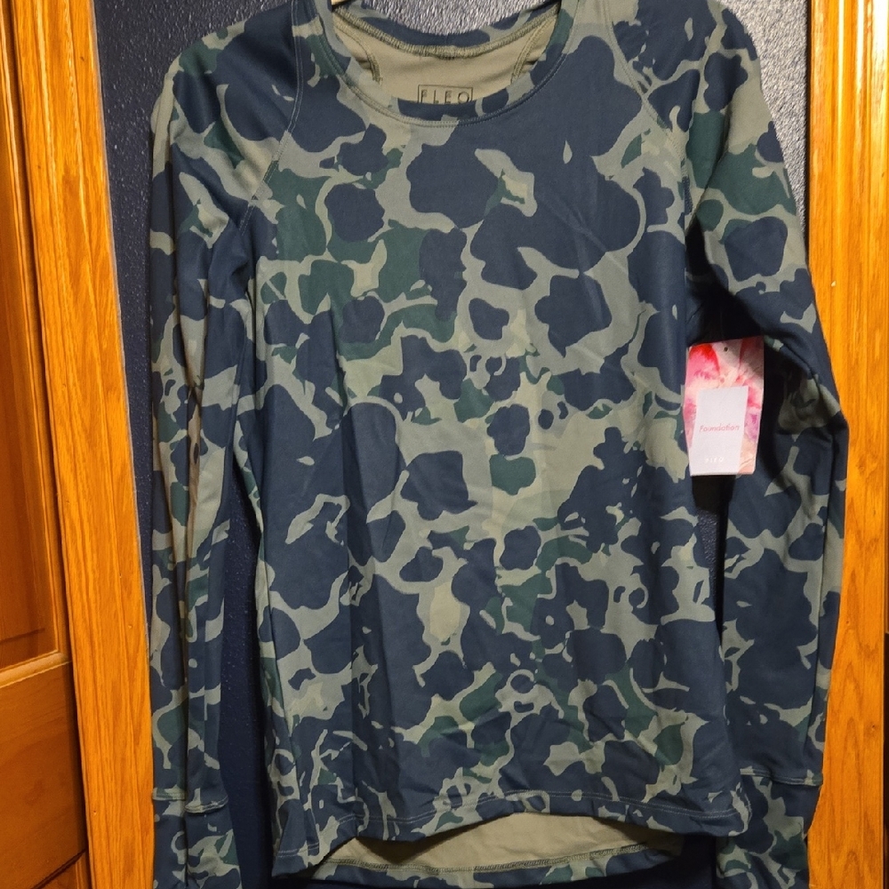 Camo Long Sleeve Kids Shirt